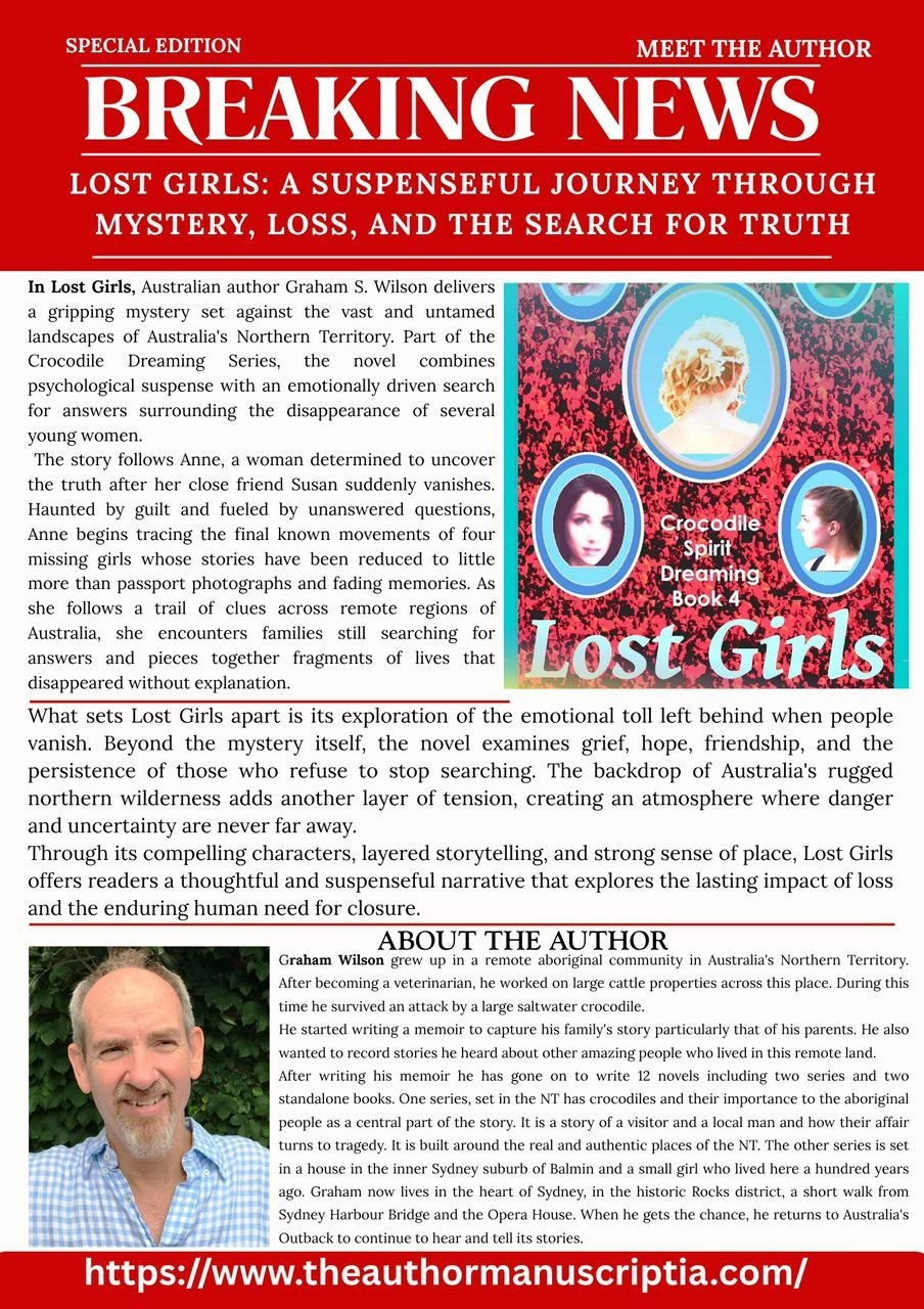Breaking News - Lost Girls by Graham S. Wilson, mystery set in Australia's Northern Territory