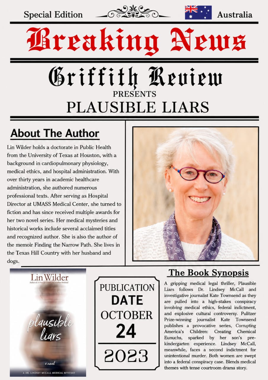 Breaking News - Griffith Review presents Plausible Liars by Lin Wilder