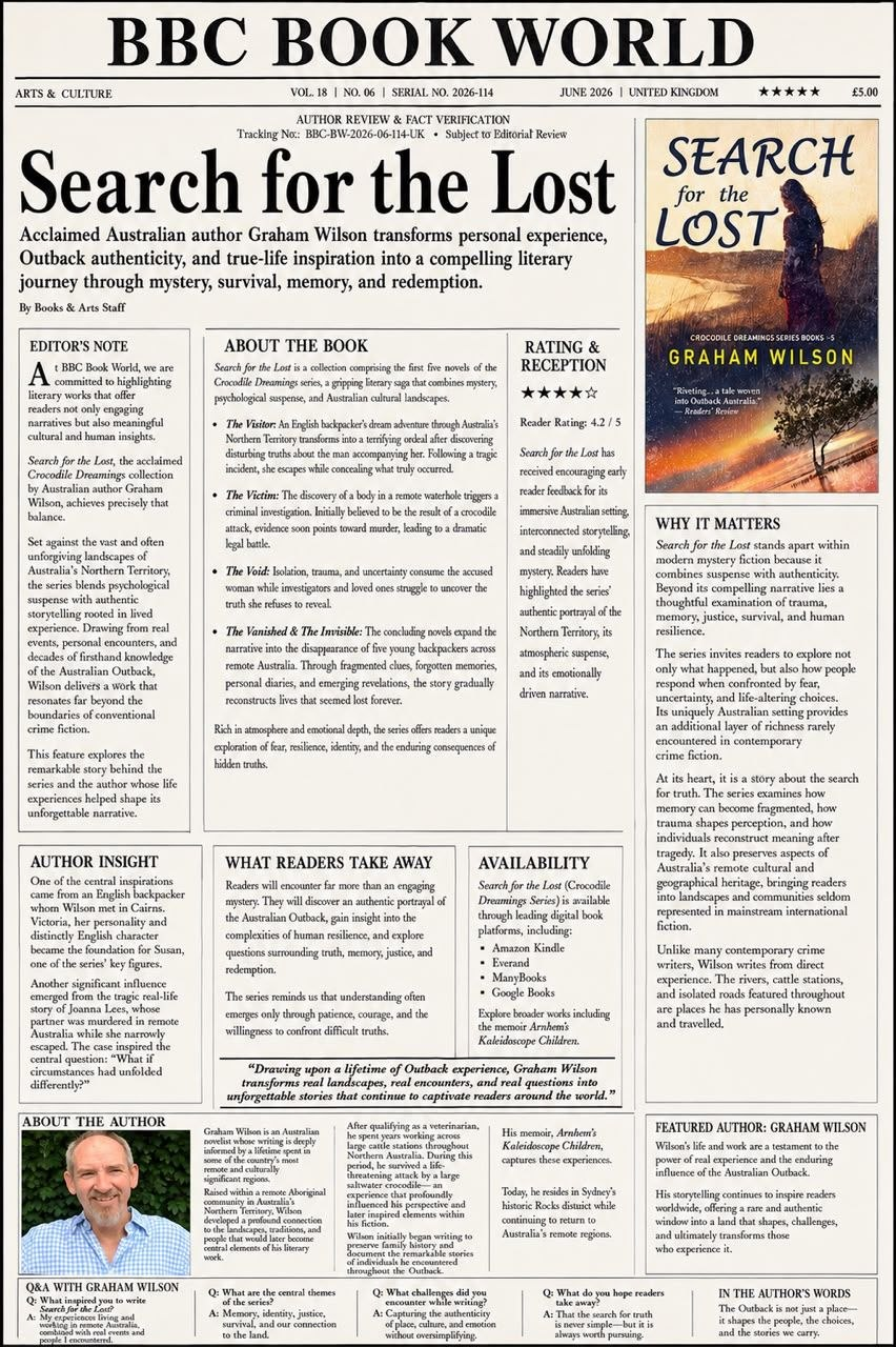 BBC Book World - Search for the Lost by Graham Wilson, Crocodile Dreamings series