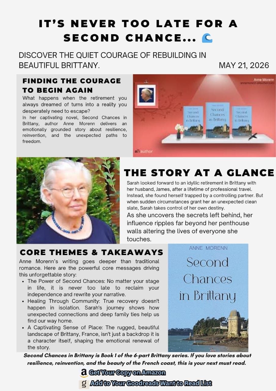 Second Chances in Brittany by Anne Morenn - A story of resilience, reinvention, and finding freedom in beautiful Brittany