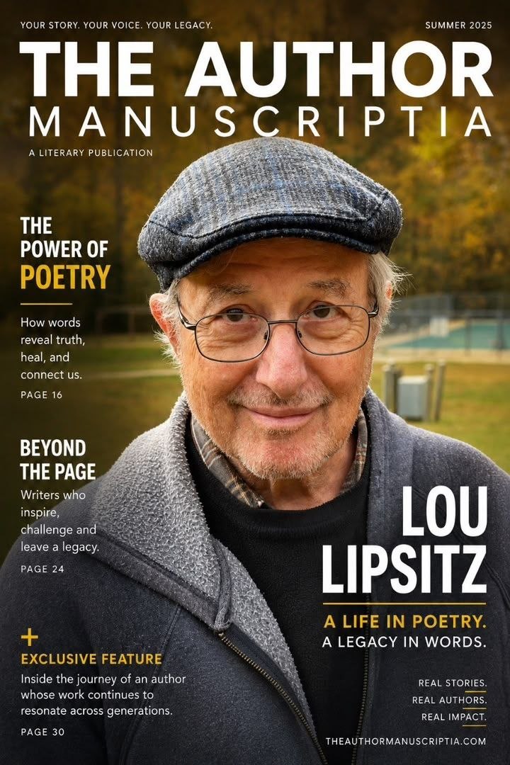The Author Manuscriptia Summer 2025 cover featuring Lou Lipsitz